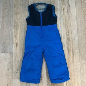 Excellent condition blue toddler ski bibs